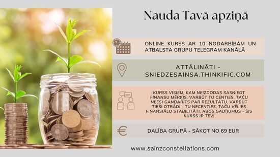 Nauda Tavā apziņā.