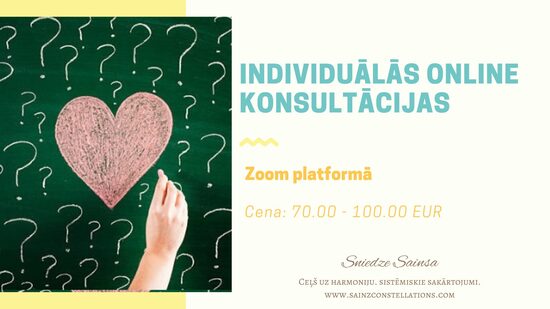 Individuālās online konsultācijas