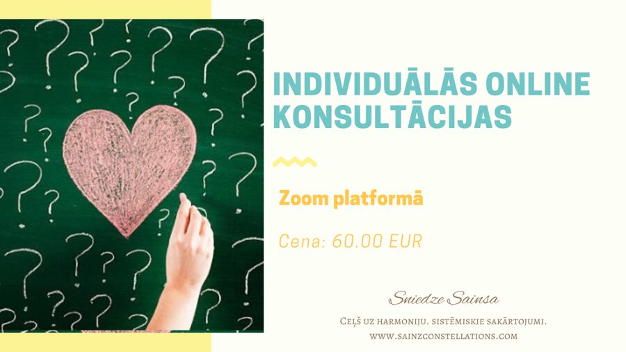 Individuālās online konsultācijas